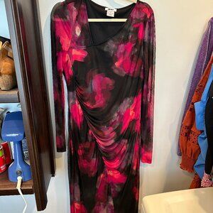 DKNY Ruched Mess Dress Size 14